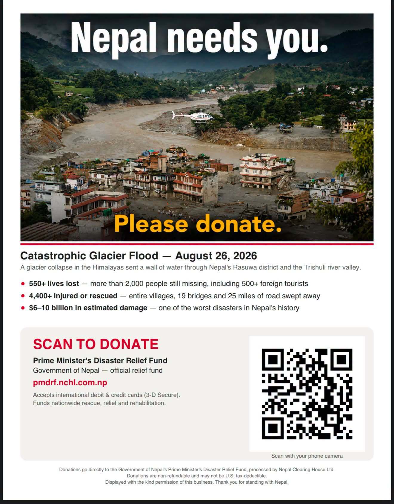 Prime Minister Disaster Relief Fund